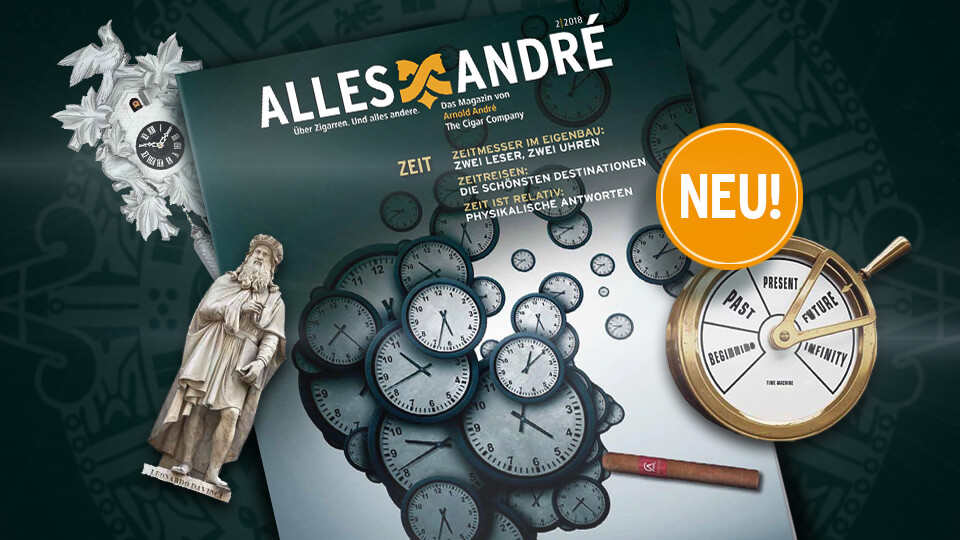 Neue Ausgabe vom Zigarren-Magazin Alles André zum Thema „Zeit“